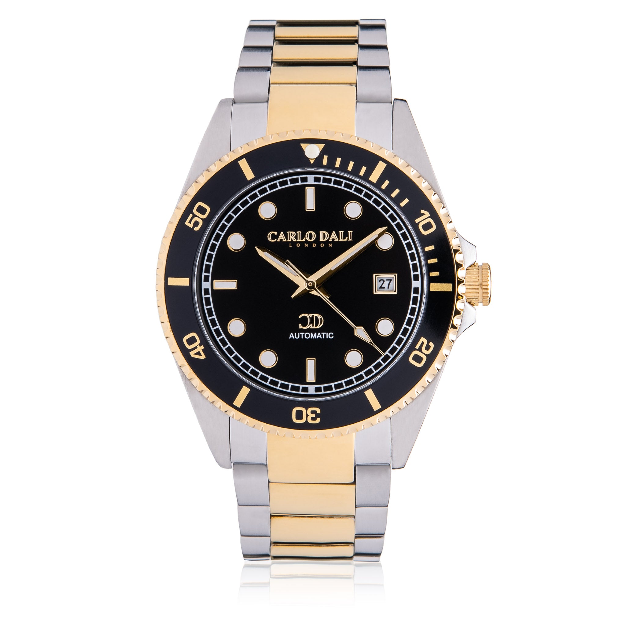 "ROYAL POSEIDON ONE" SILVER & GOLD METAL WATCH