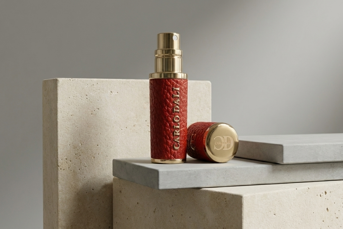 CARLO DALI "QUINTESSENCE" | Luxury Leather Travel Perfume Dispenser (5ml)