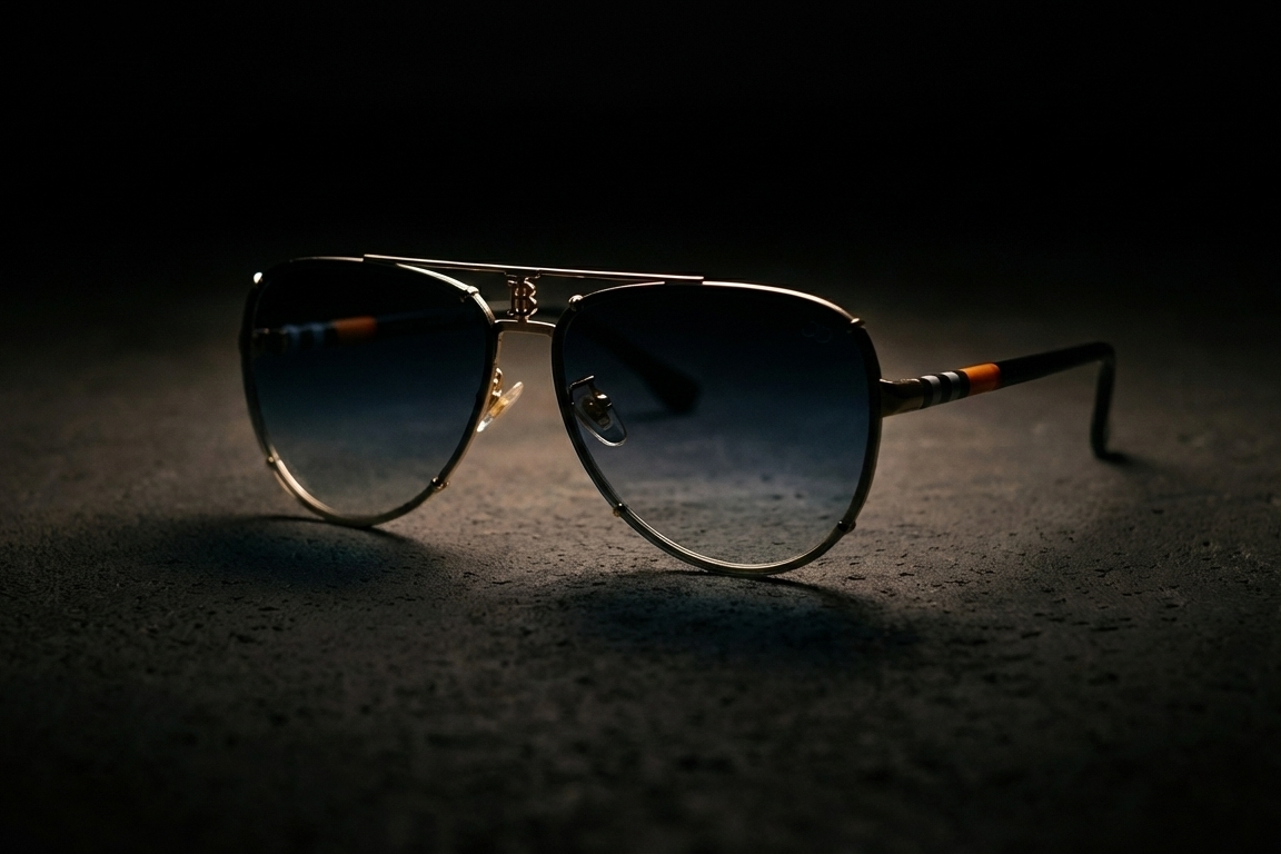 CARLO DALI "MAJESTY" SUNGLASSES| Rimless Purple Gradient Aviators with Signature Heritage Temples