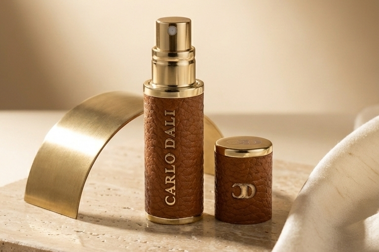 CARLO DALI "QUINTESSENCE" | Luxury Leather Travel Perfume Dispenser (5ml)