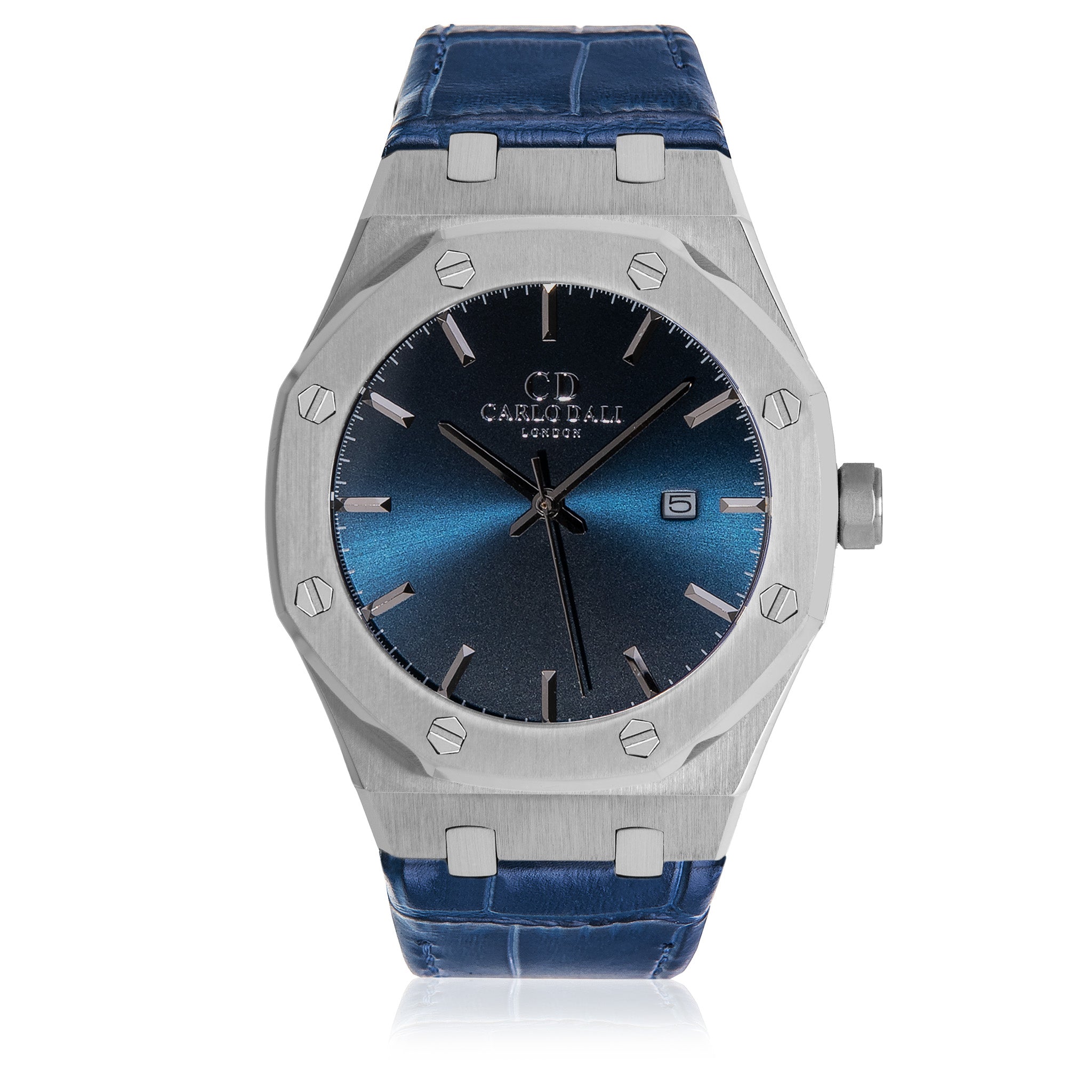 Classic Fusion Blue Sea Leather Strap watch