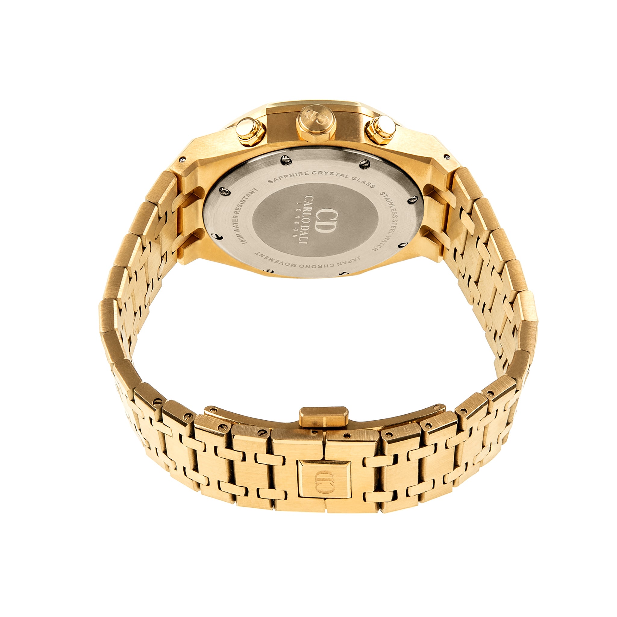 Chronograph Gold, black watch