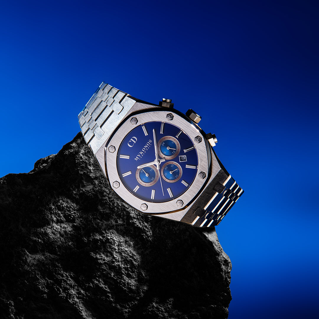 MYKONOS CHRONOGRAPH METAL BLUE LIMITED wrist watch