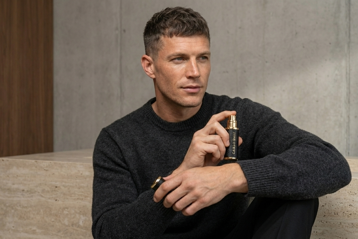 CARLO DALI "QUINTESSENCE" | Luxury Leather Travel Perfume Dispenser (5ml)