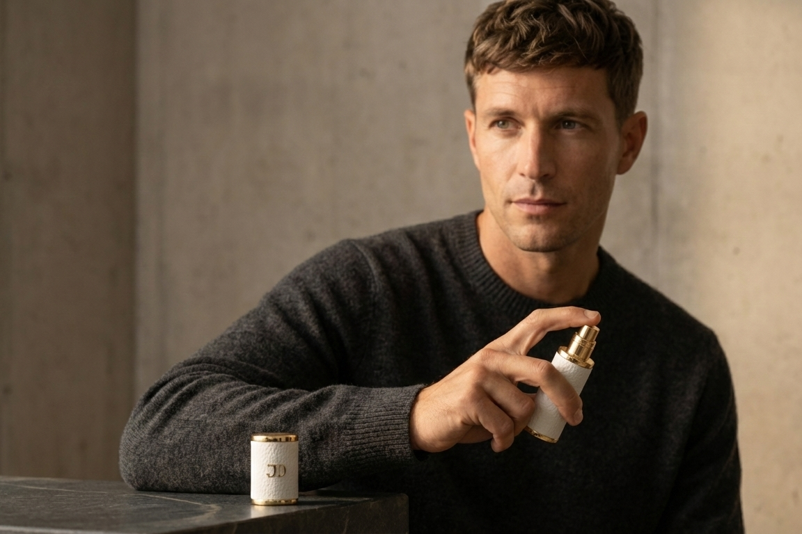 CARLO DALI "QUINTESSENCE" | Luxury Leather Travel Perfume Dispenser (5ml)