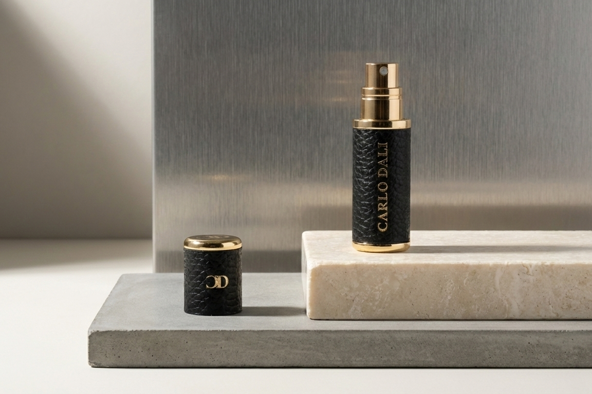 CARLO DALI "QUINTESSENCE" | Luxury Leather Travel Perfume Dispenser (5ml)