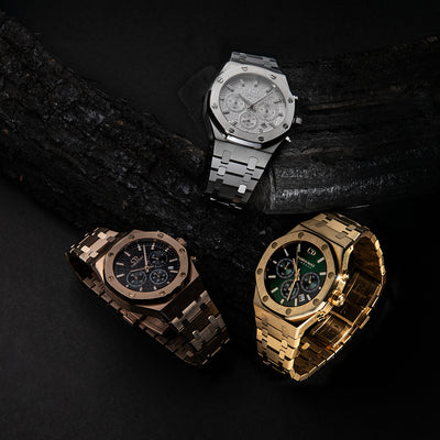 CARLO DALI Royal Chronograph  Silver White watch