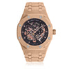 CARLO DALI Tourbillon Skeleton Rose Gold & Black watch