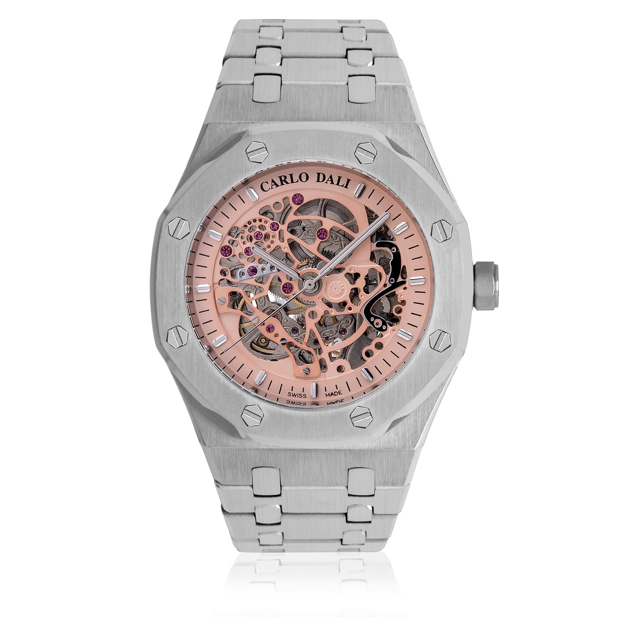 Tourbillon Skeleton Silver watch