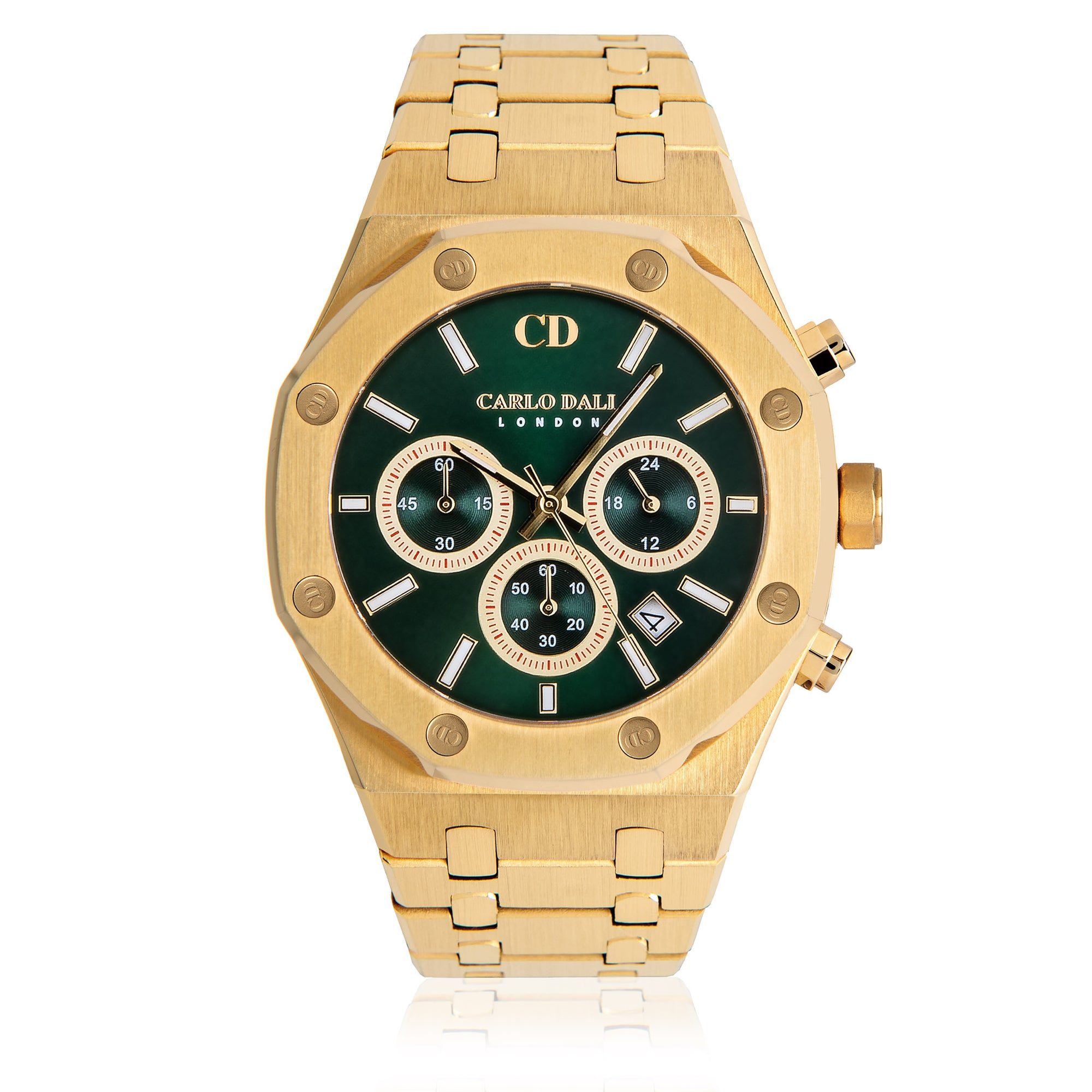 CARLO DALI Chronograph metal Green watch