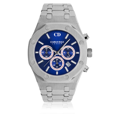CARLO DALI Chronograph metal Blue watch