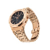 CARLO DALI  Royal Chronograph Rose Gold, black watch