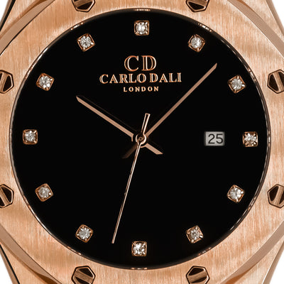 CARLO DALI Côte d'Azur Diamond steel watch