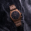 CARLO DALI  Royal Chronograph Rose Gold, black watch